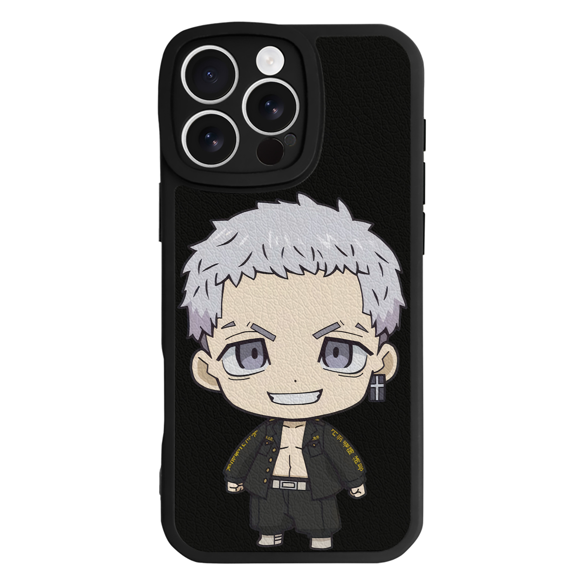 （画像用） 東京リベンジャーズ Tokyo Revengers 【iPhone 16シリーズ対応】シリコンスマホケース（レザー調） 材質：シリコン
